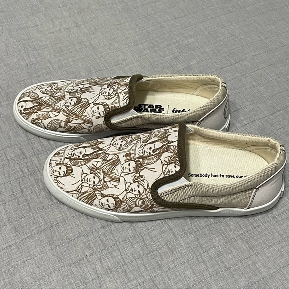 Inkkas Star Wars Slip-On Canvas Loafers “The Future Is Female” W9/M7 Princess - Picture 4 of 12